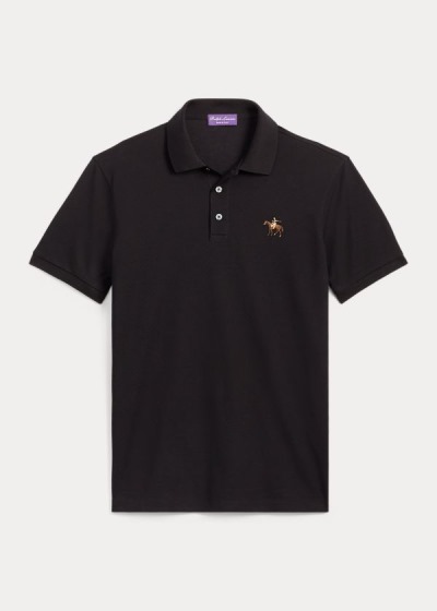 Men's Ralph Lauren Custom Fit Piqué Polo Shirts | 253890VOQ